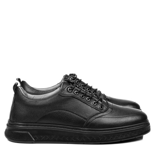 Pantofi negri piele naturala 1ve326