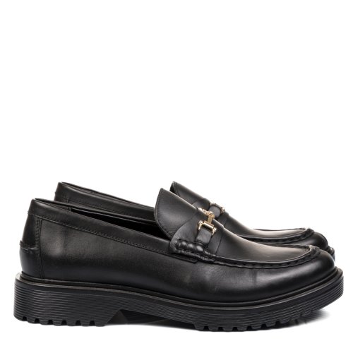 Mocasini negri piele naturala 3ve43662