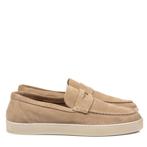 Mocasini taupe piele naturala intoarsa wveb022202