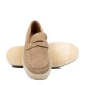 MOCASINI TAUPE PIELE NATURALA INTOARSA WVEB022202