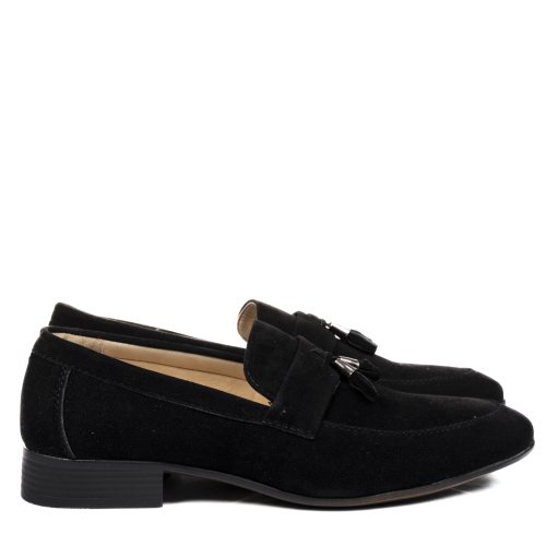 Mocasini black suede ave18