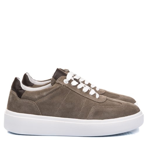 Pantofi sport gri piele naturala intoarsa mved-01