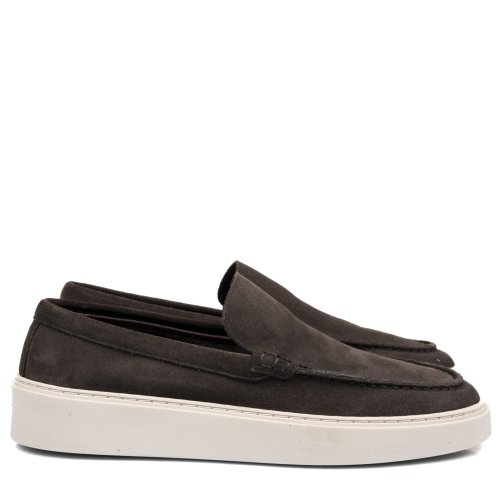 Mocasini taupe piele naturala intoarsa ms-638r01