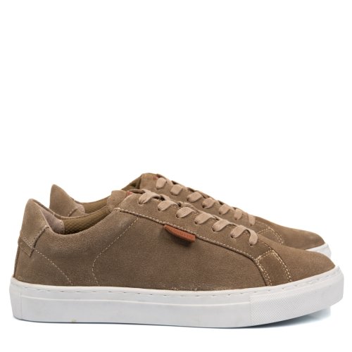 Pantofi sport bej piele naturala intoarsa sveaint-27
