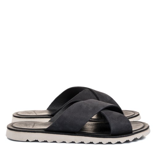 Papuci bleumarin piele naturala 2ve3126-0039