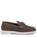 MOCASINI GRI PIELE NATURALA INTOARSA LVEOBBY-03