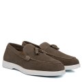 MOCASINI GRI PIELE NATURALA INTOARSA LVEOBBY-03
