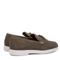 MOCASINI GRI PIELE NATURALA INTOARSA LVEOBBY-03