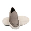 MOCASINI GRI PIELE NATURALA INTOARSA MS-638R01