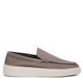 MOCASINI GRI PIELE NATURALA INTOARSA MS-638R01