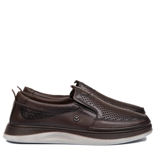 Espadrile maro inchis piele naturala 4ve075