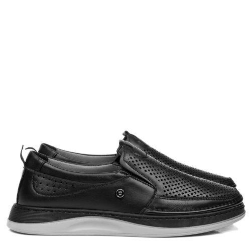 Espadrile negri piele naturala 4ve075