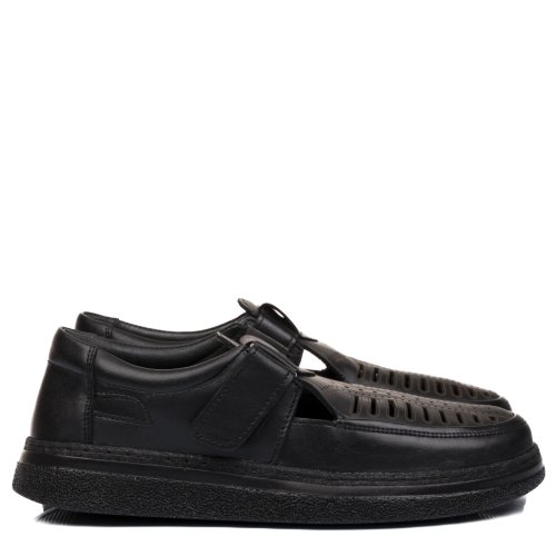 Espadrile negri piele naturala 2ve88