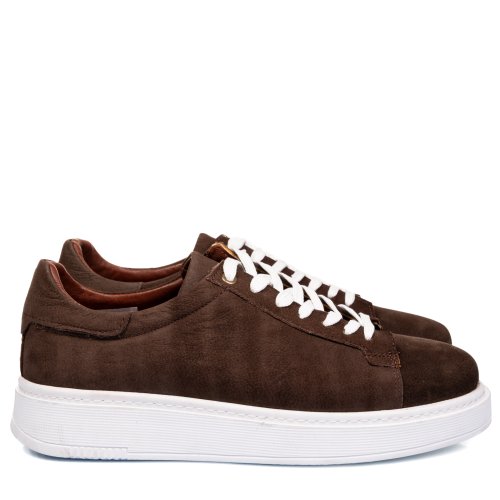 Pantofi sport maro piele naturala bveiv031b