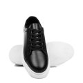 PANTOFI SPORT NEGRU TALPA ALBA PIELE NATURALA BVEBY003