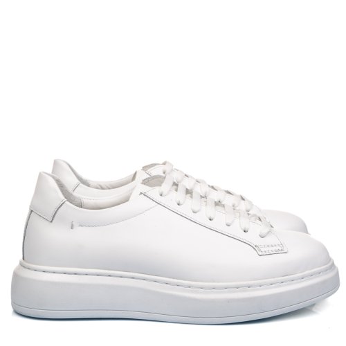 Pantofi albi piele naturala 4ve06