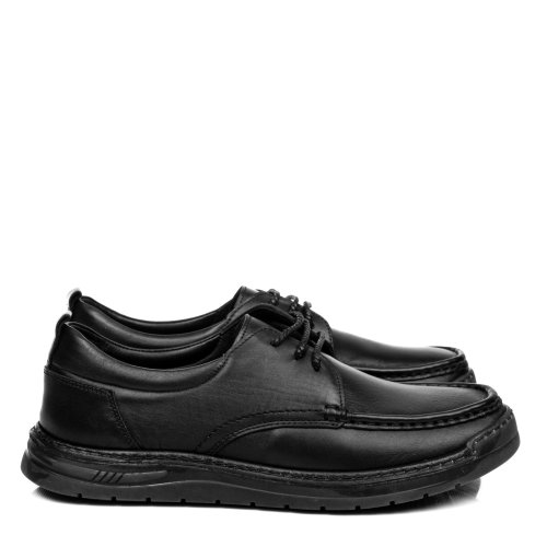 Mocasini negri piele naturala 6ve2401