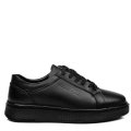 PANTOFI SPORT NEGRI PIELE NATURALA BVEBY003B