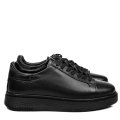 PANTOFI SPORT NEGRI PIELE NATURALA BVEIV057