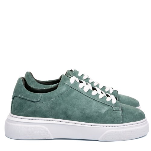 Pantofi sport verzi piele naturala bvets-002