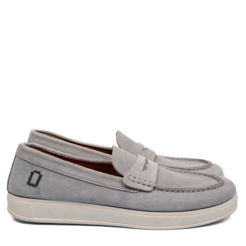 Mono way, mocasini grey piele naturala intoarsa robin 187