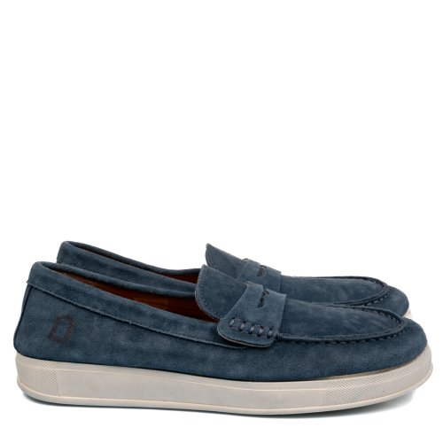 Mono way, mocasini blue piele naturala intoarsa robin 185