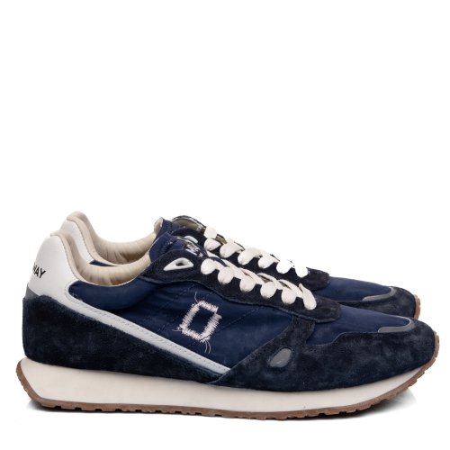Mono way, pantofi sport navy piele naturala intoarsa rider 87
