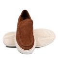 MOCASINI MARO DESCHIS PIELE NATURALA INTOARSA MS-638R01