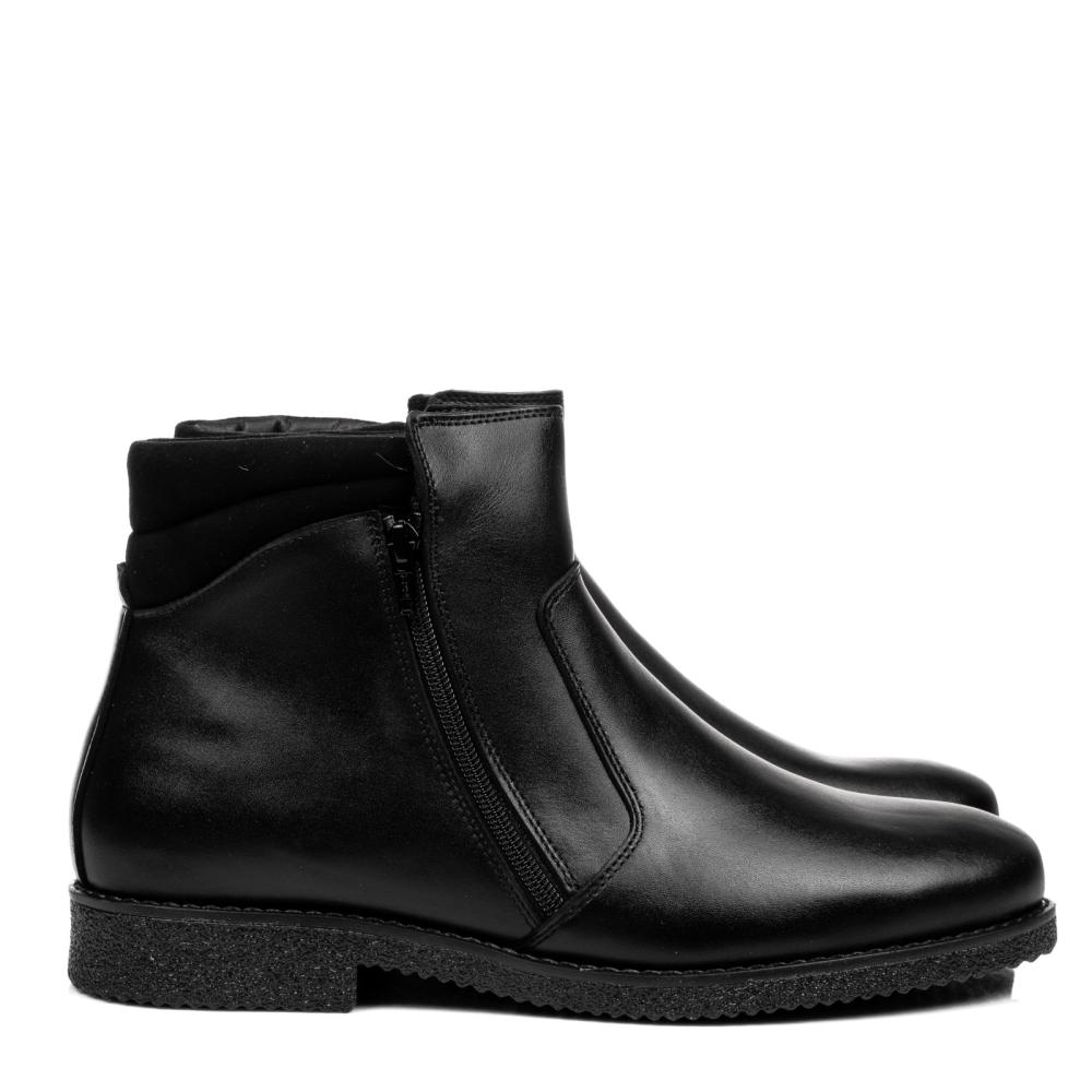 GHETE NEGRE PIELE NATURALA 8VE80