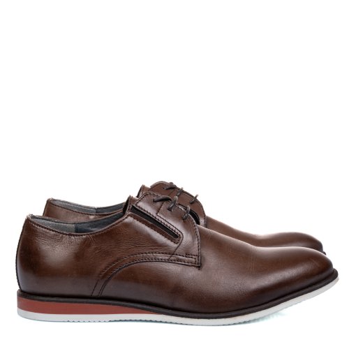 Pantofi maro piele naturala 4ve121sr