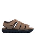 SANDALE TAUPE PIELE NATURALA DVEANDY