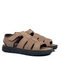 SANDALE TAUPE PIELE NATURALA DVEANDY