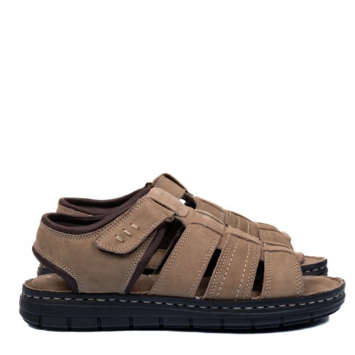 Sandale taupe piele naturala dveandy