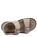 SOPRANI COUTURE, SANDALE BEJ PIELE NATURALA INTOARSA SCM519P35