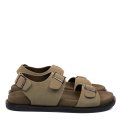 SOPRANI COUTURE, SANDALE KHAKI PIELE NATURALA INTOARSA SCM519P35