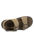 SOPRANI COUTURE, SANDALE KHAKI PIELE NATURALA INTOARSA SCM519P35