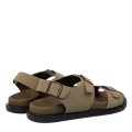 SOPRANI COUTURE, SANDALE KHAKI PIELE NATURALA INTOARSA SCM519P35