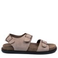 SOPRANI COUTURE, SANDALE TAUPE PIELE NATURALA INTOARSA SCM519P35