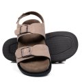 SOPRANI COUTURE, SANDALE TAUPE PIELE NATURALA INTOARSA SCM519P35