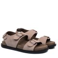 SOPRANI COUTURE, SANDALE TAUPE PIELE NATURALA INTOARSA SCM519P35