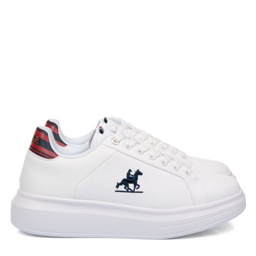 U.s. grand polo, pantofi sport white red gpm21135l
