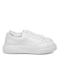 PANTOFI SPORT ALBI PIELE NATURALA 3VE761