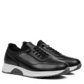 PANTOFI SPORT NEGRI TALPA GRI PIELE NATURALA 5VE80