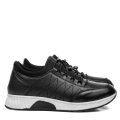 PANTOFI SPORT NEGRI PIELE NATURALA 5VE83