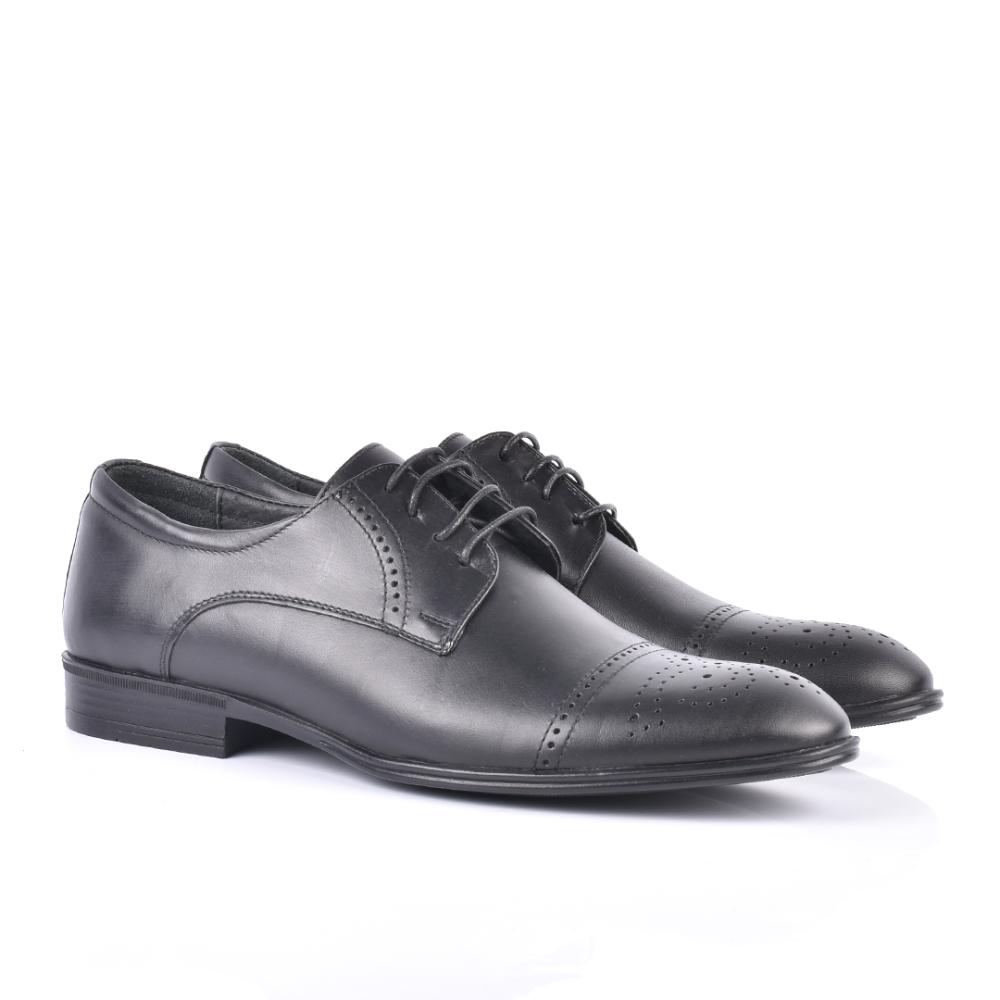 PANTOFI NEGRI PIELE NATURALA ZEUS