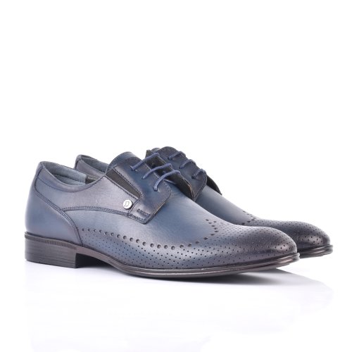 Pantofi bleumarin piele naturala dyany