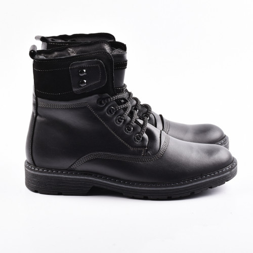 Ghete negre imblanite piele naturala 5ve35